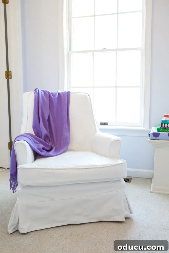 Still Relevant 18 Newly painted upholstery on a small rocking chair
