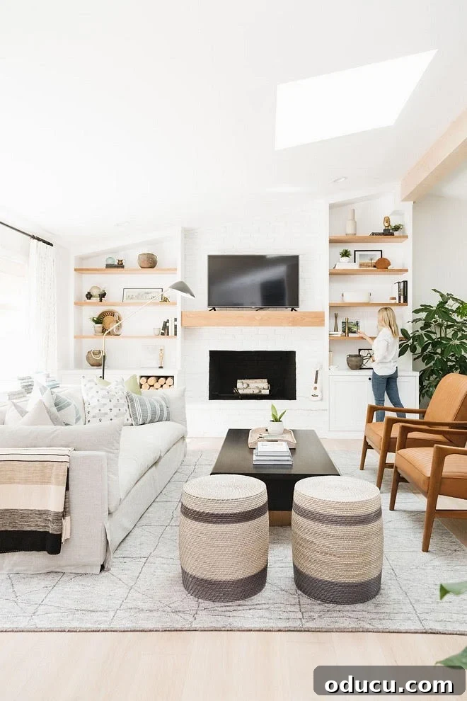Ottomans: From Footrest to Focal Point 7 Stylish furniture arranging using ottomans, showcasing their diverse applications in modern living spaces.