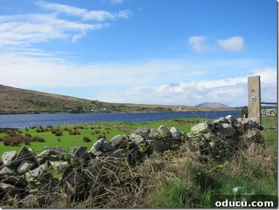 Ireland-Connemara-lake-regi A tranquil lake scene in the heart of the Connemara region of Ireland