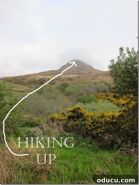 Ireland-Connemara-National- Hiking up the scenic trails of Diamond Hill in Connemara National Park