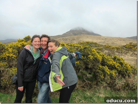 Ireland-Connemara-Nat-Park- A cherished family photo taken amidst the stunning scenery of Connemara National Park