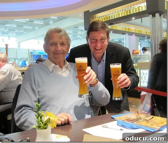 Germany-Ed-and-Herb Ed reunited with his relative, Herb, in Germany