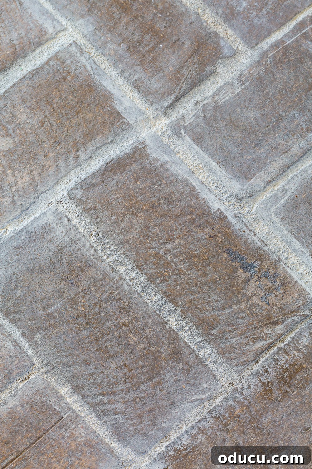 My $14 Whitewashed Brick Floor Makeover 18 How to white wash a brick floor using grout whitener