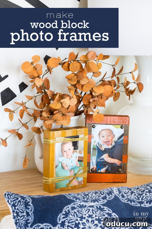 Wood block crafts you can make in an afternoon. Fall inspired Wood block photo holder frames made using scrap wood and craft supplies you may already own. 

#scrapwood #scrapwoodcrafts #woodblockcraftsDIY #photoholder #pictureframeDIY 