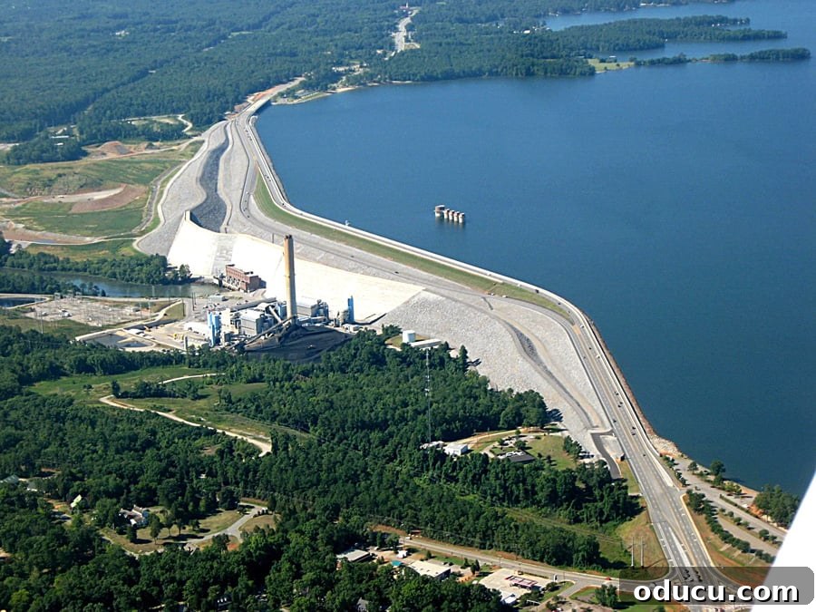 The Undeniable Magic of Living on Lake Murray in SC 22 Lake and Dam: The imposing structure of Lake Murray Dam