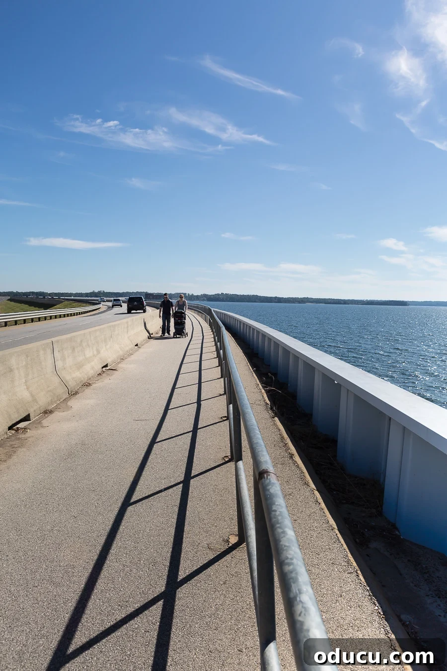 The Undeniable Magic of Living on Lake Murray in SC 24 Walking along the picturesque Lake Murray Dam walkway