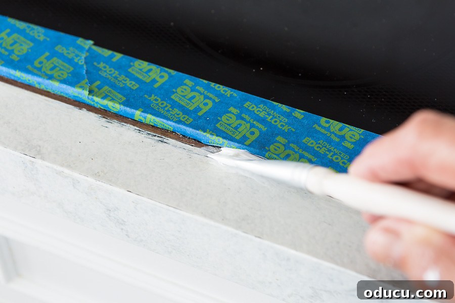 Flawless Finish: Repairing Painted Kitchen Counter Scratches and Dings 12 What kind of paint to use on kitchen countertops, specifically primer application.