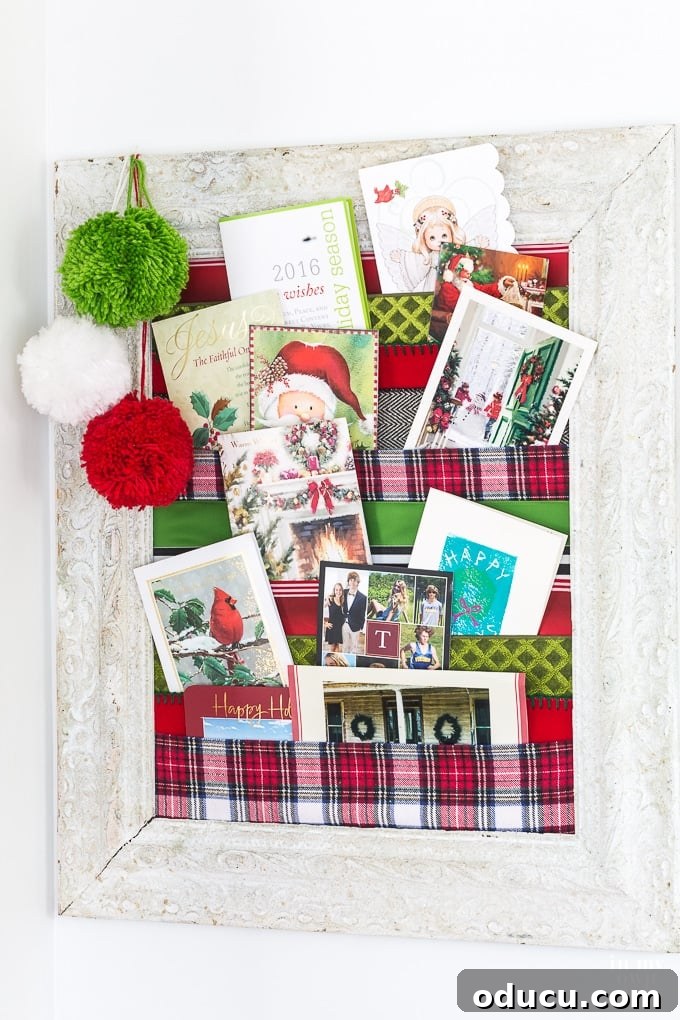 Christmas Card Holder you can make in a night, a creative DIY project for festive display