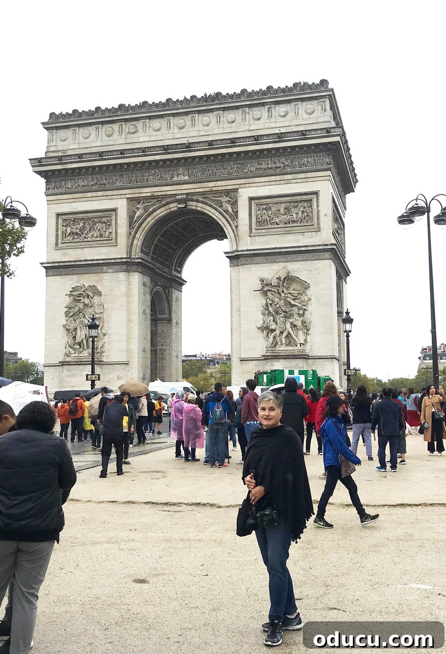 Discovering Paris on Foot 14 Diane-at-the-Arc-de-Triompe