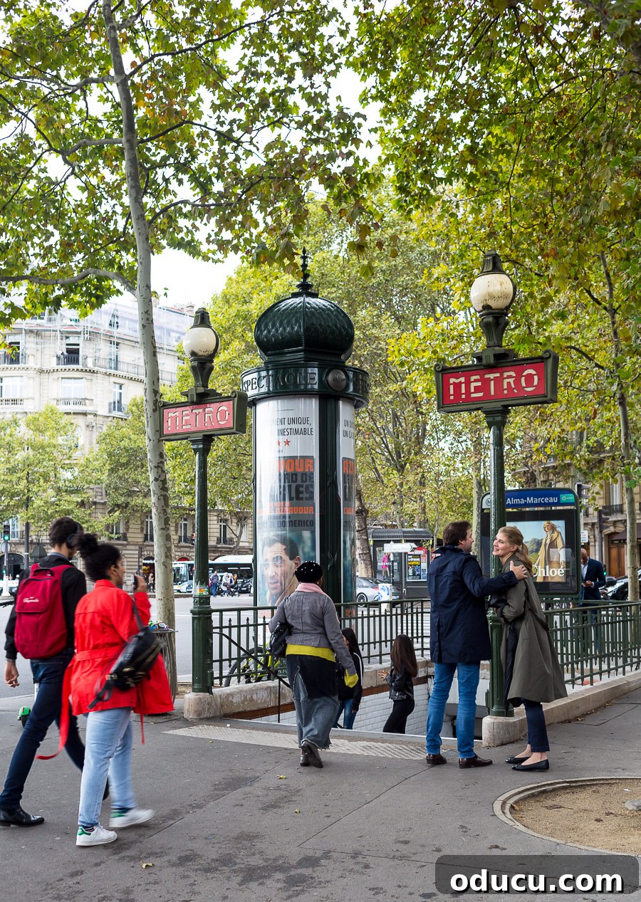 Discovering Paris on Foot 17 Metro Station in Paris