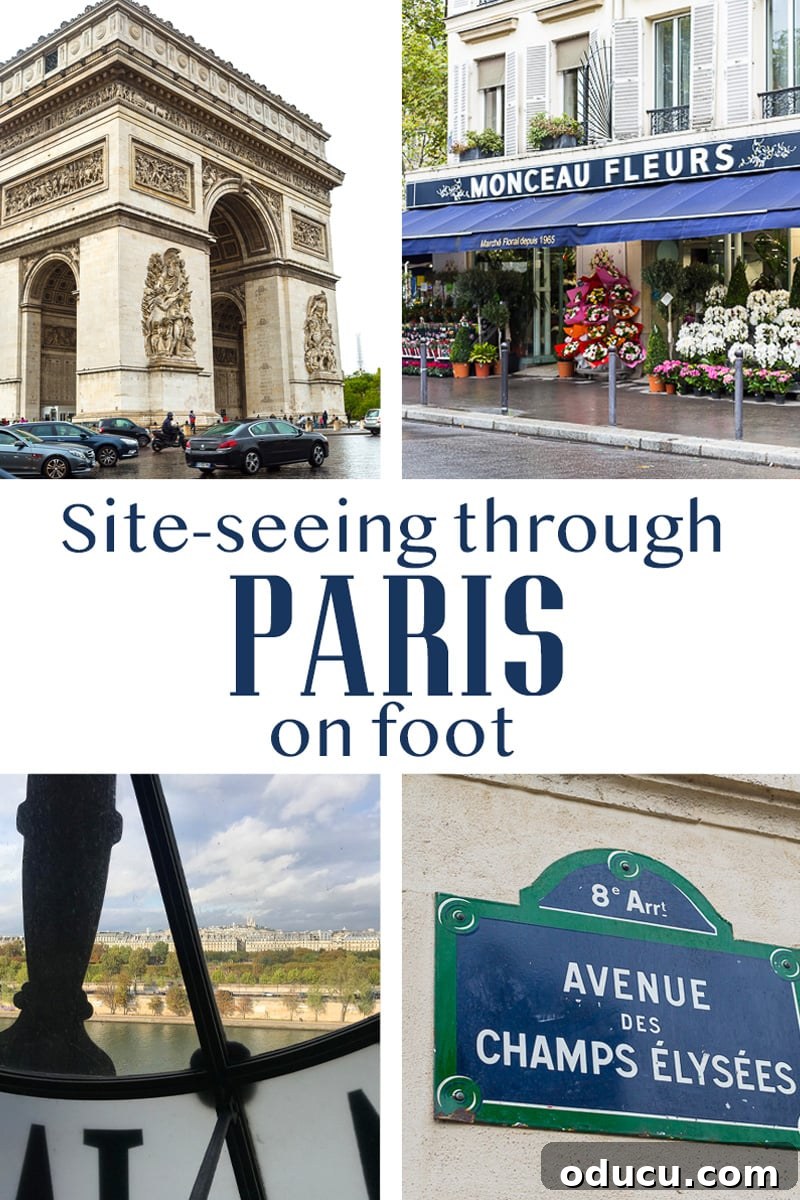 Discovering Paris on Foot 28 Reasons why you should tour Paris on foot and take walking tours through the city to not only see but get a feel for each part of the city. Best part it burns up all the calories from the baguettes, wine and chocolate you will be eating.