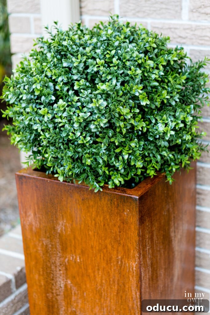 Unlock Corten's Rustic Beauty Instantly 5 Veradek Metal planter being aged to a rusted patina using a DIY accelerating solution.