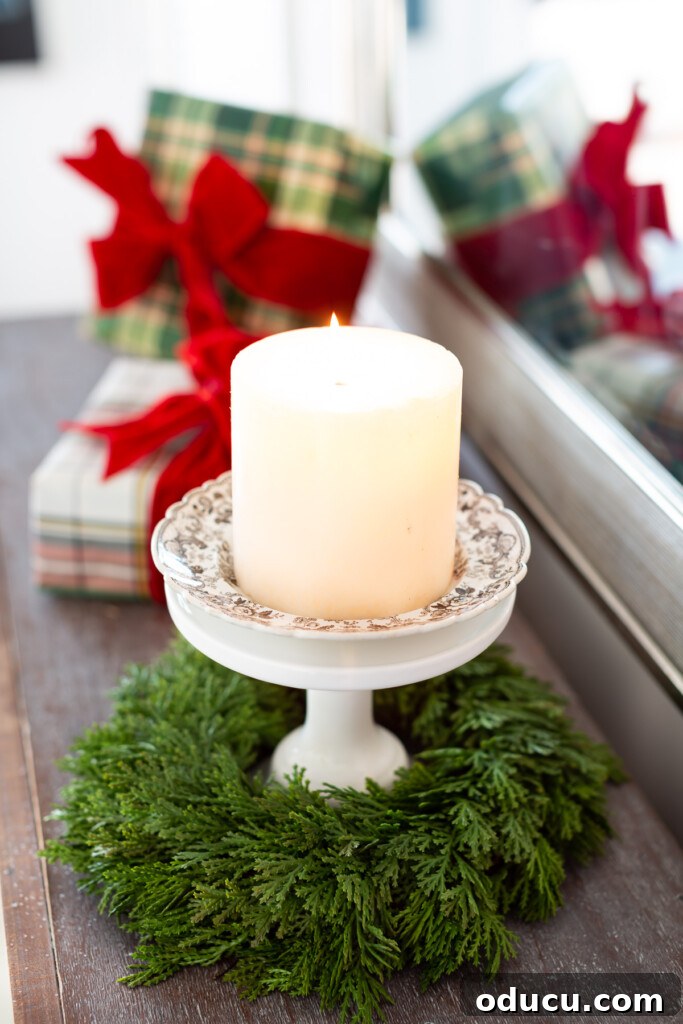 Quick Christmas Home Decor Hacks When Time is Tight 6 Easy ways to use candles for Christmas around the house.