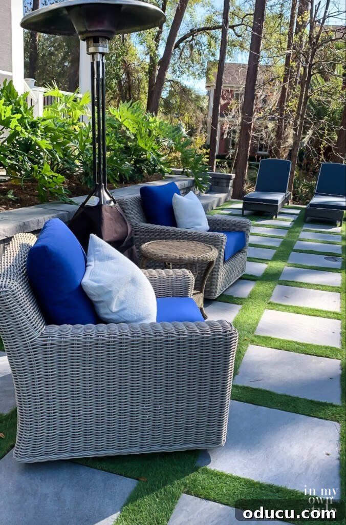 HGTV Dream Home 2020 Revealed 25 Stylish outdoor furniture strategically arranged around the inviting pool area, perfect for relaxation and enjoying the Hilton Head weather