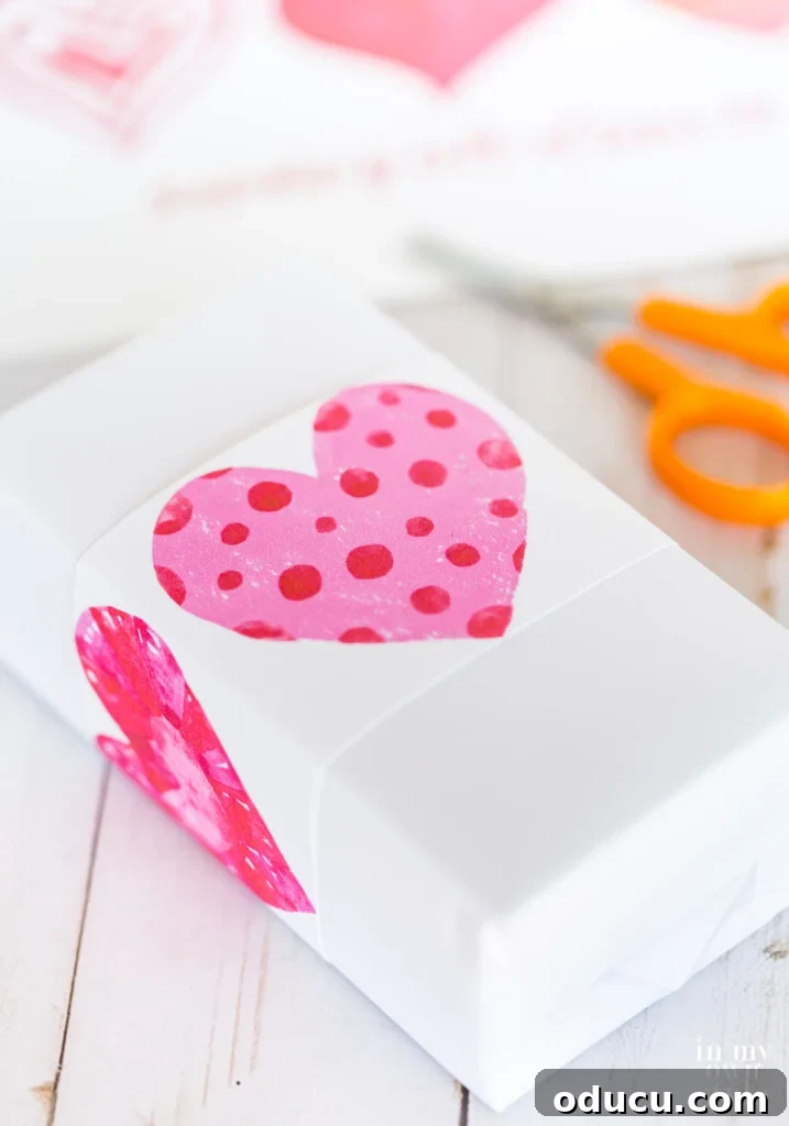 Gift wrap ideas for Valentine's Day.