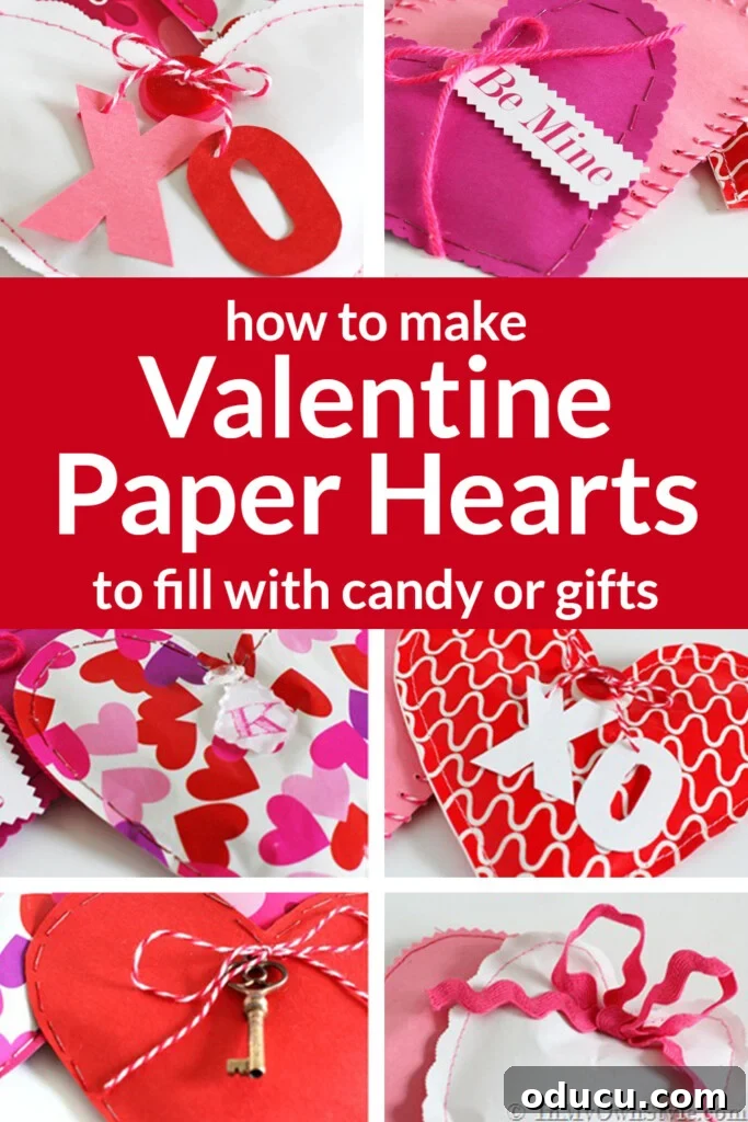 10 Heartfelt Valentine's Ideas for Everyone You Cherish 7 How to make adorable paper heart pouches, ideal for filling with candies, small gifts, or jewelry for Valentine's Day presents.