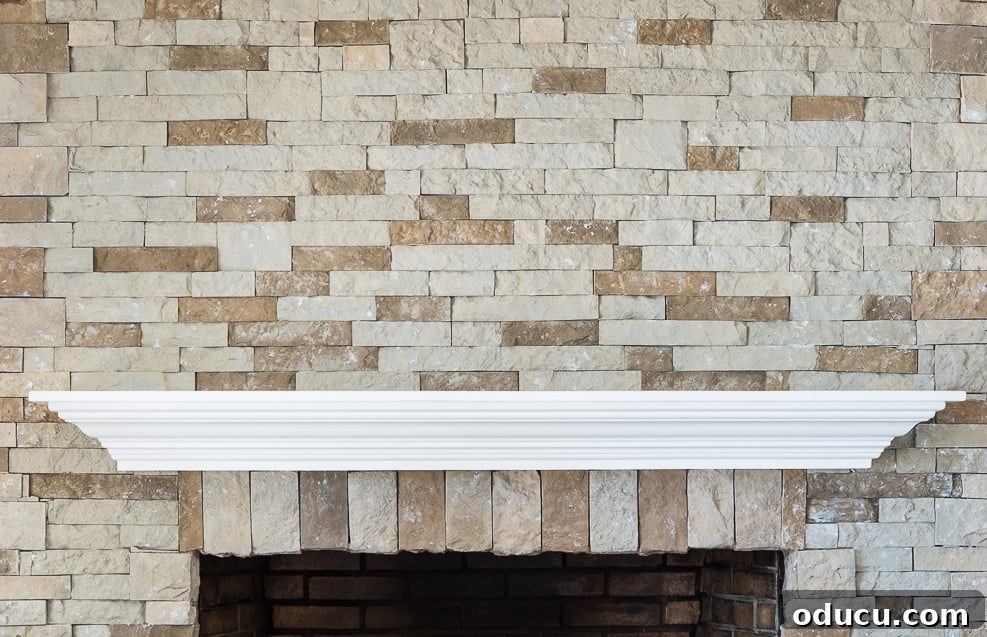 Effortless Home Refresh 3 Empty fireplace mantel awaiting creative restyling ideas.