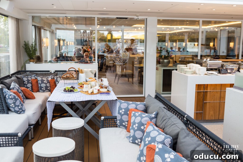 A Viking Voyage on the Seine 9 Viking River Cruise Ship bow lounge