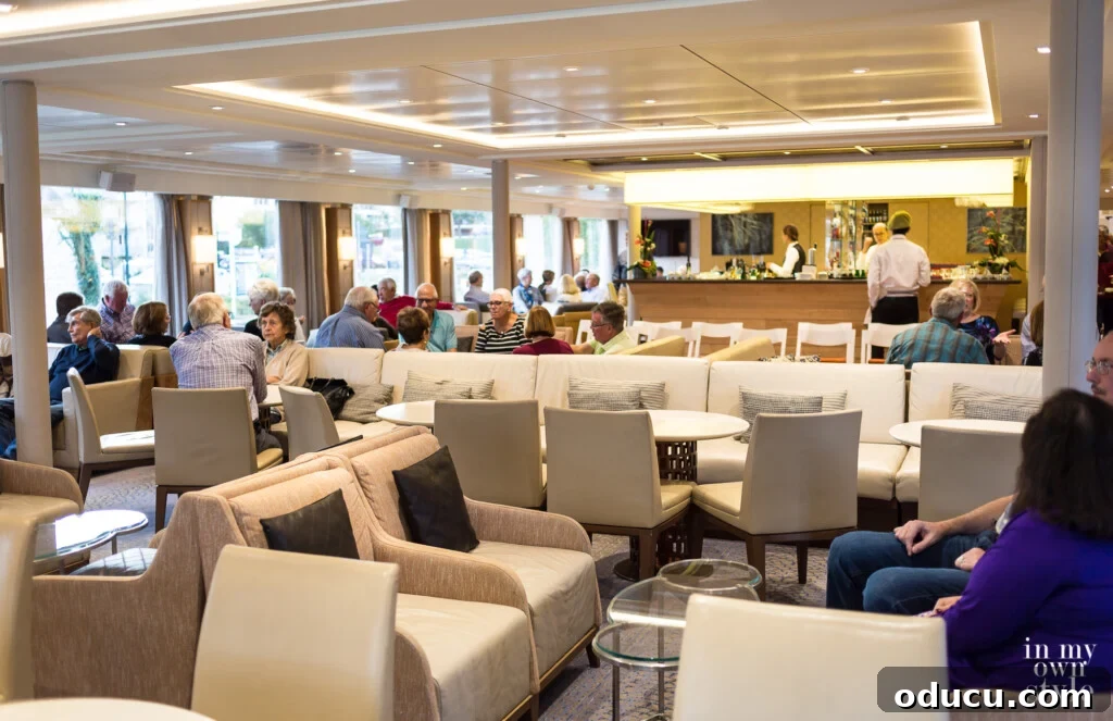 A Viking Voyage on the Seine 10 Lounge area Paris to Normandy Viking River Cruise