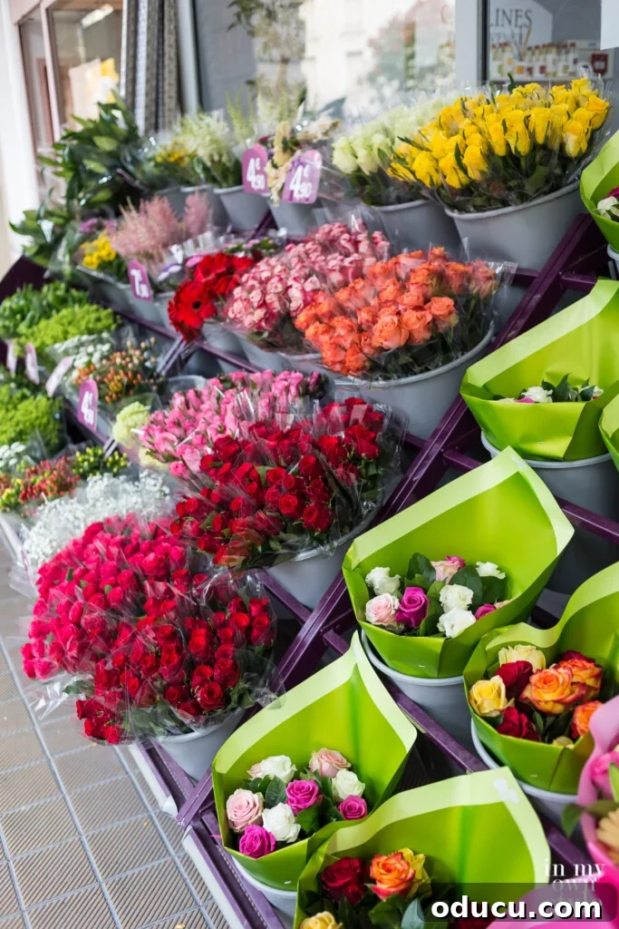A Viking Voyage on the Seine 16 Sidewalk flower shop in Rouen France