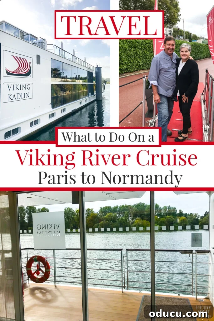An Iconic Viking Journey Along the Seine 32 A beautiful Viking Longship on the Seine, emphasizing what to do on a Viking River Cruise from Paris to Normandy.