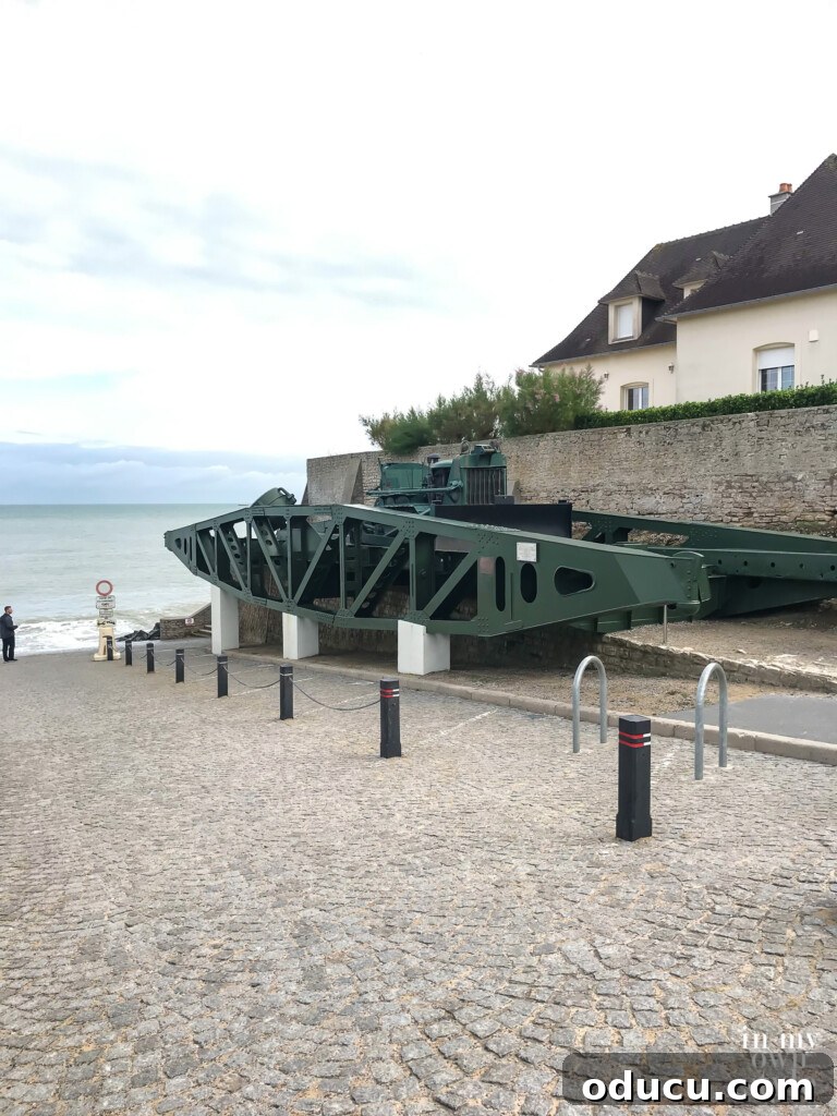 Seine Serenity A Viking River Cruise Through France 28 A section of the WW2 protable temporary Mulberry Harbor that moved a huge volume fo troops from landing craft and ships to the beaches at Normandy.