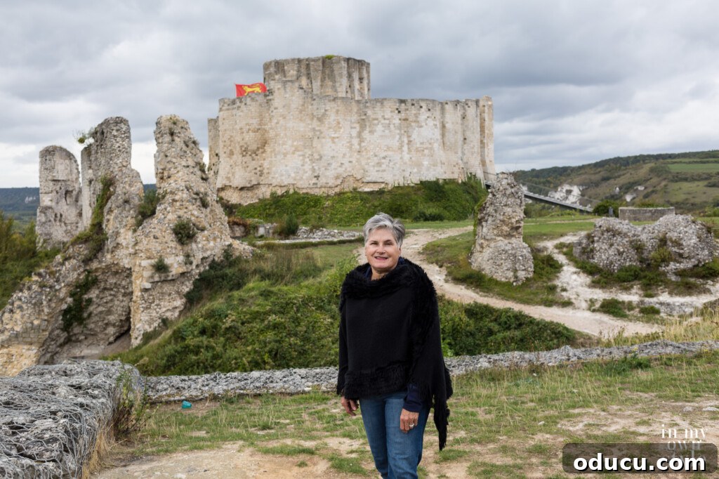Seine Serenity A Viking River Cruise Through France 55 Diane of In My Own Style by the ruins of the Chateau Gaillard