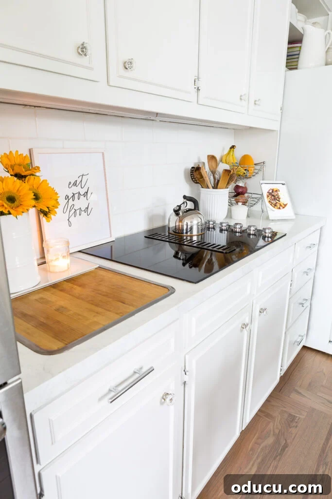 How One Reader Sparked My Kitchen Transformation 4 Photo of a kitchen painted white.