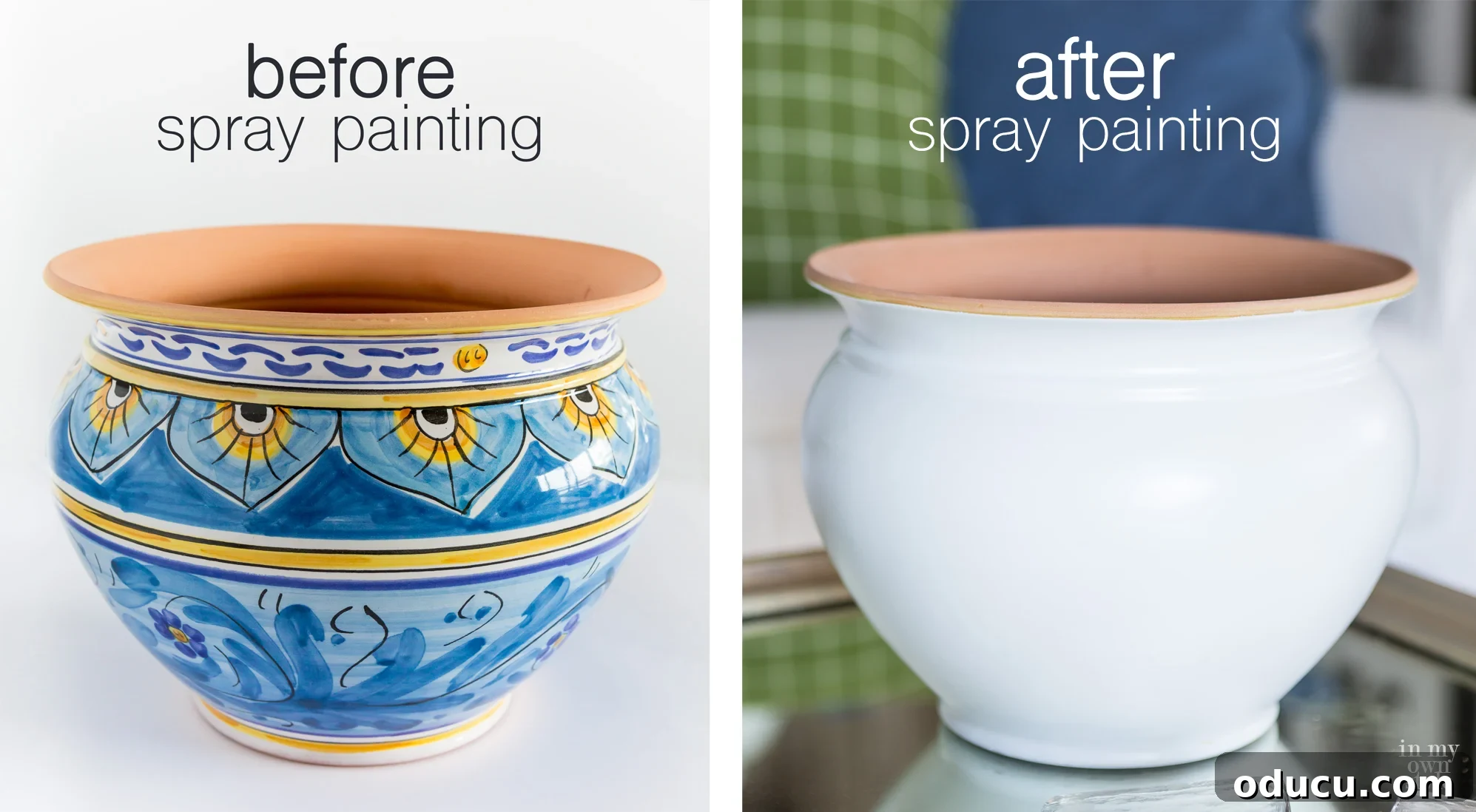 Transform Your Ceramics with Spray Paint 5 Before and After Planter Makeover