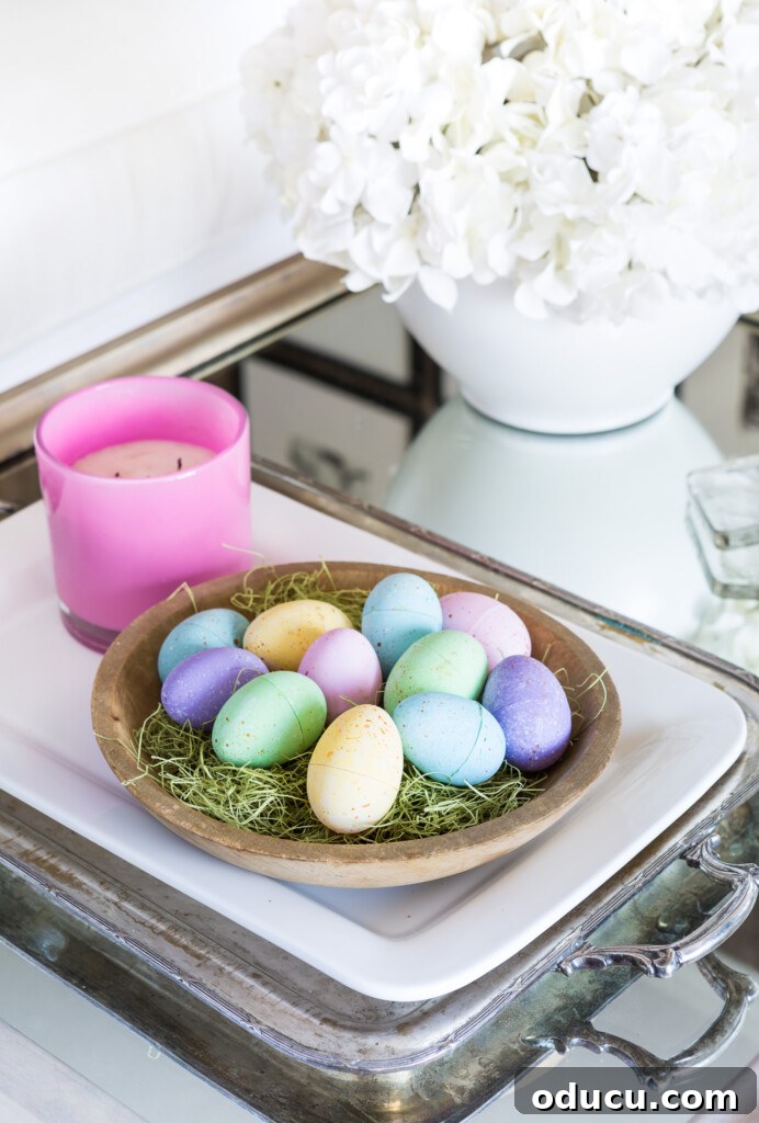 Tray Chic: Stylish Solutions for Every Corner 13 Easter eggs on a coffee table tray