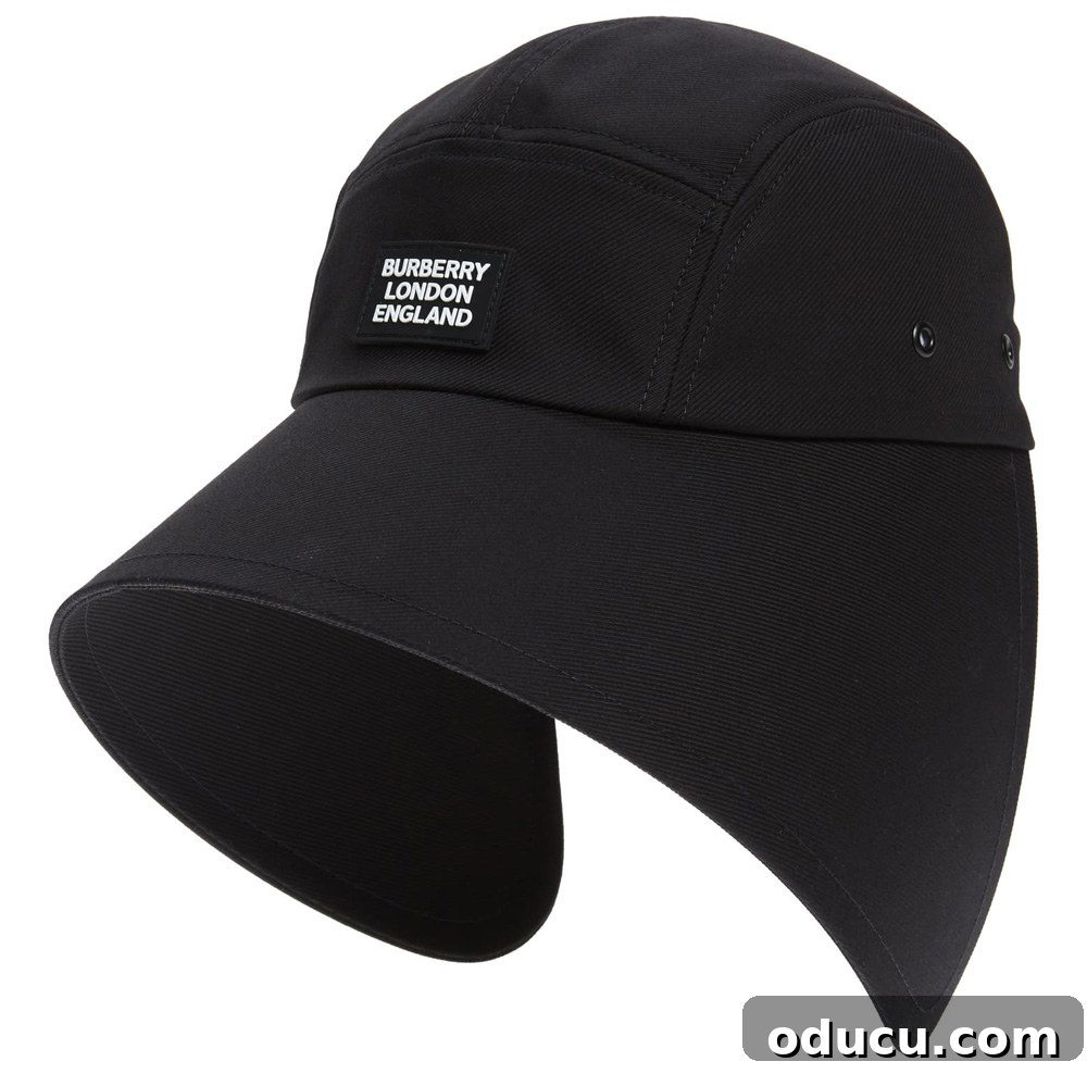 A Personal Reckoning 7 Black Burberry flap hat
