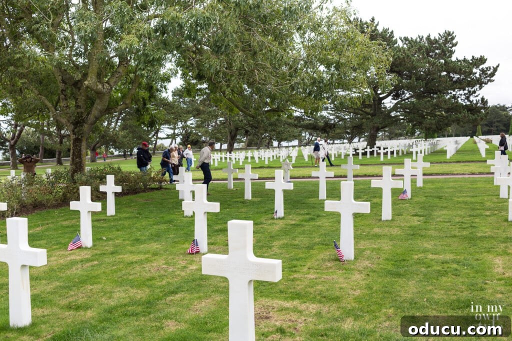 The Style Edit, Vol. 12 5 Rows of 9400 pristine white crosses stretch across the landscape at the Normandy American Cemetery, a poignant symbol of immense sacrifice and remembrance.