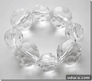 Finished bead rings for chandelier decoration