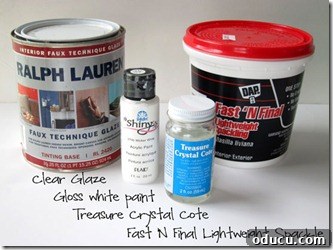 Assorted materials for chandelier renovation