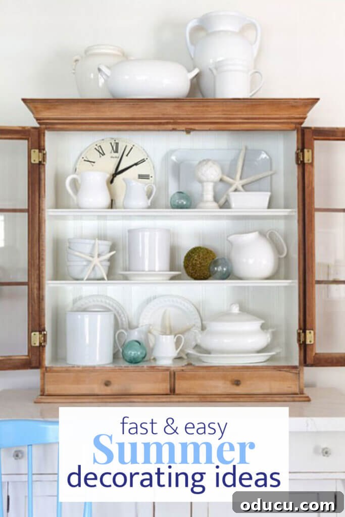 Instant Summer Room Makeover 9 A collection of fast and easy summer decorating ideas to refresh your home decor, all budget-friendly.