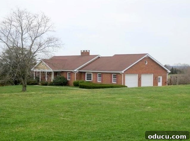 Ranch Renaissance: Modern Farmhouse Transformation 6 Brick-ranch-house-before-getting-transformed-1 dated red brick exterior