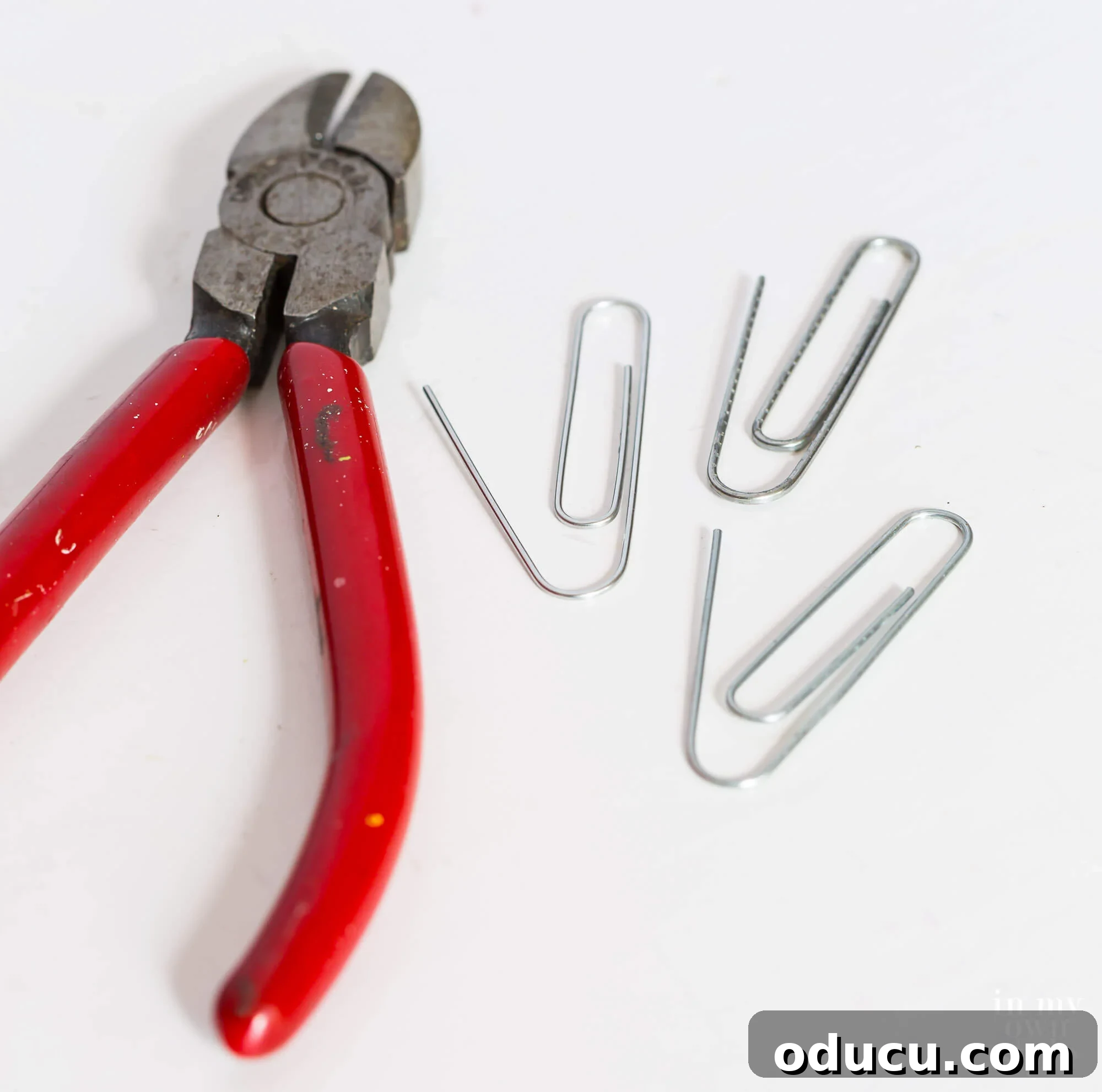 Ceiling Fan Globe Upgrade Choices 8 Essential tools for the Hunter Hepburn ceiling fan replacement globe hack: lampshade, large paper clips, and wire cutters.
