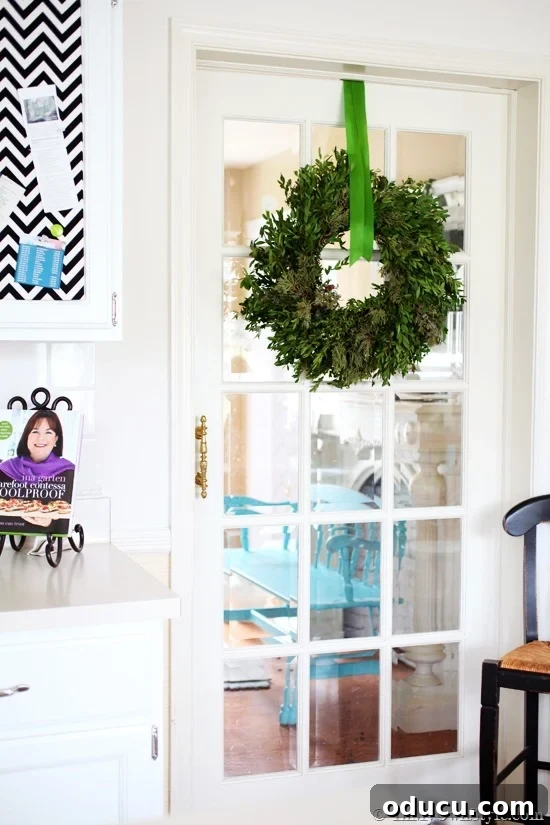Upcycle Household Items for Breathtaking Decor 18 How to hang a wreath with ribbon