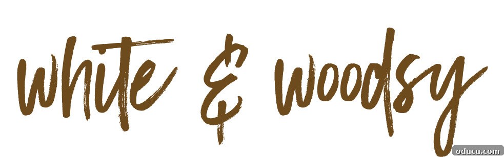 Autumn's Embrace: Natural Decor for Your Living Space 3 graphic that says white & woodsy