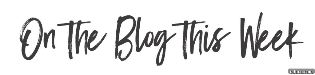 Fashion Finds Edition 18 3 Decorative banner for blog section, 'On the Blog this Week.'