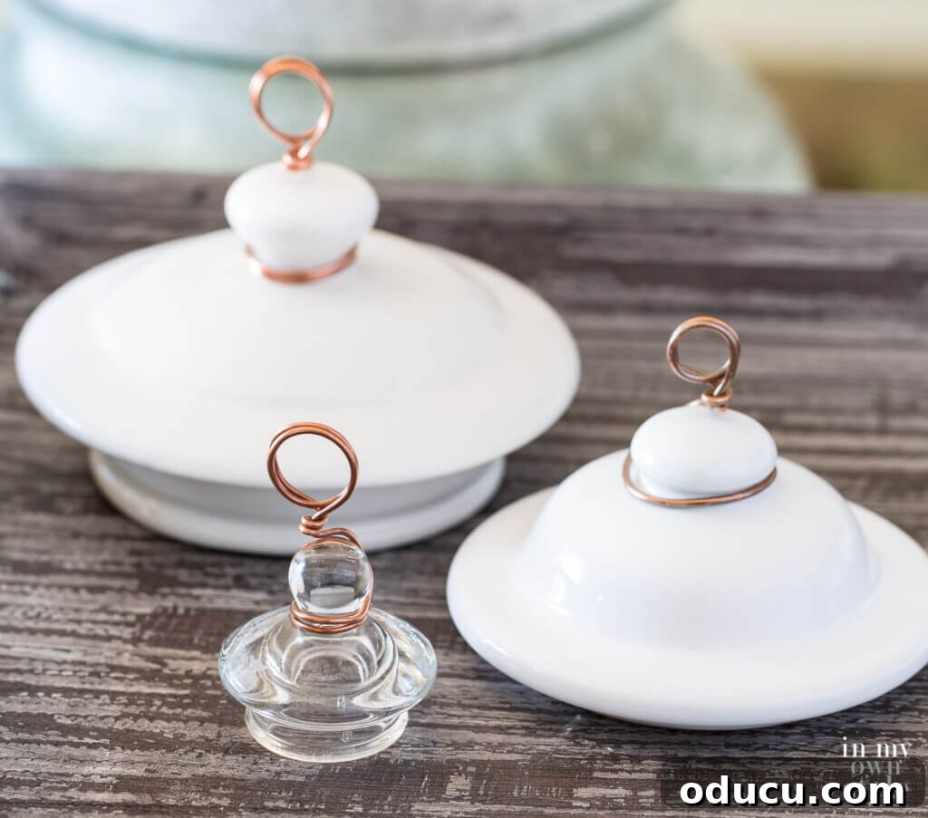 An inspiring array of various decorative lids, perfect for upcycling into unique photo holders and showcasing creative ways to display photos without frames.