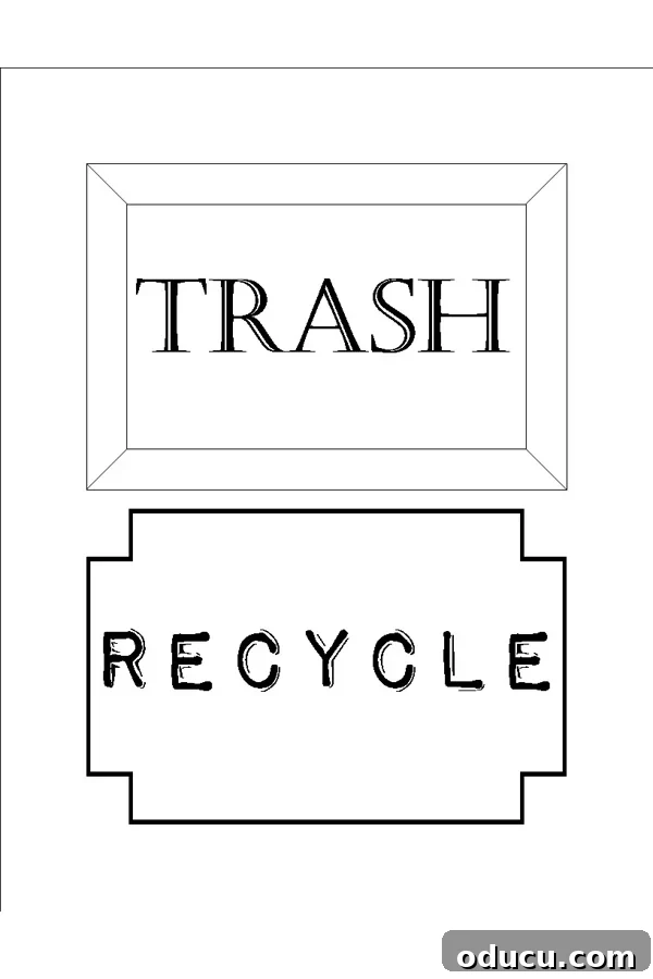 Unleash Instant Party Fun: Get Ready to Host! 2 Party-Trash-Can-and recycle can Labels