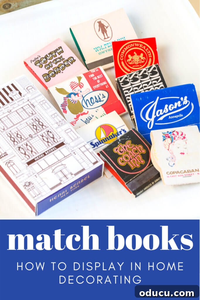 Curating Your Matchbook Collection 3 Matchbooks on a white ceramic tray.