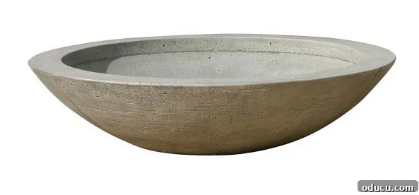 West Elm inspired Zen planter with a clean, modern aesthetic.