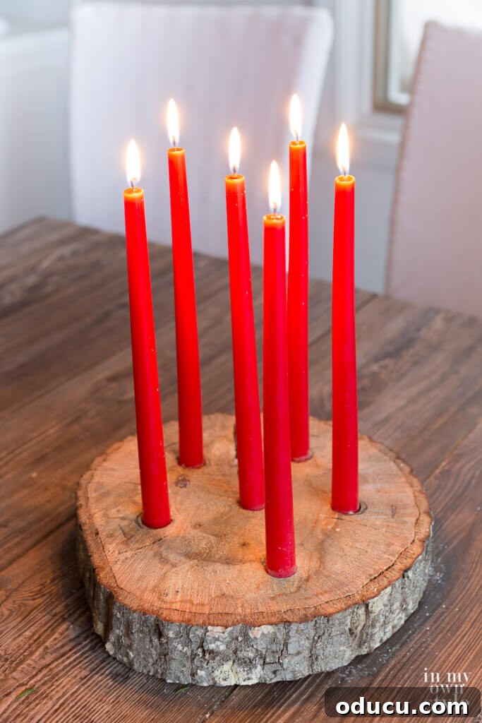 Effortless Christmas Table Wreath Crafts 11 Rustic Candle decorations for Christmas