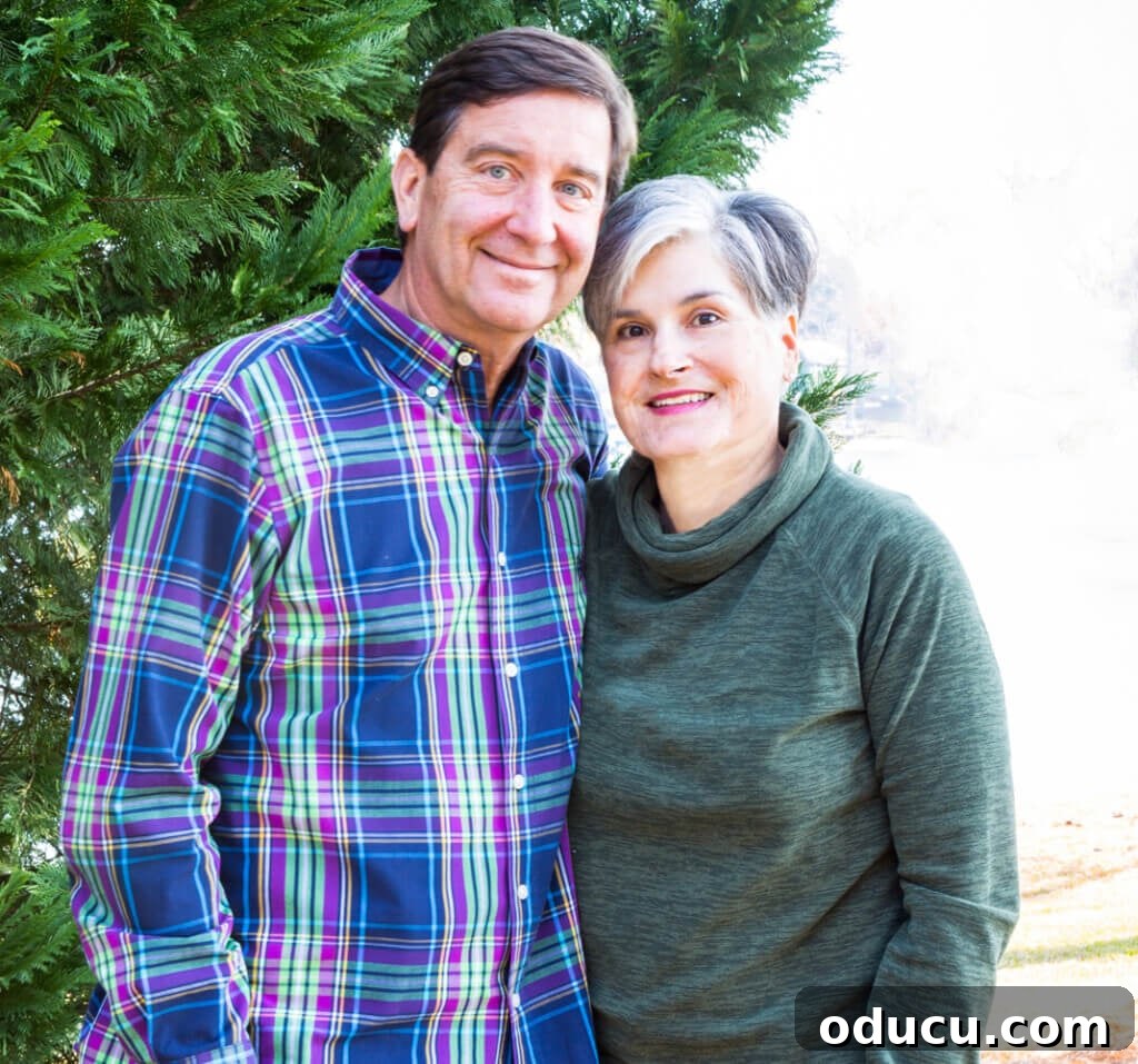 My Personal Weight Loss Victory 17 Photo of Ed and Diane blogger of In My Own Style outside by a tree.