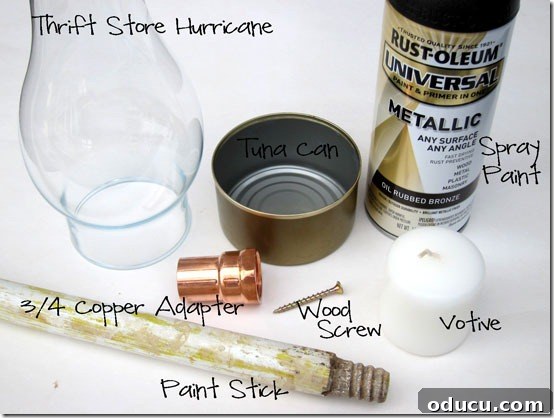 DIY Tuna can Candle-Lantern-Supplies-Needed DIY Tuna can Candle-Lantern-Supplies-Needed