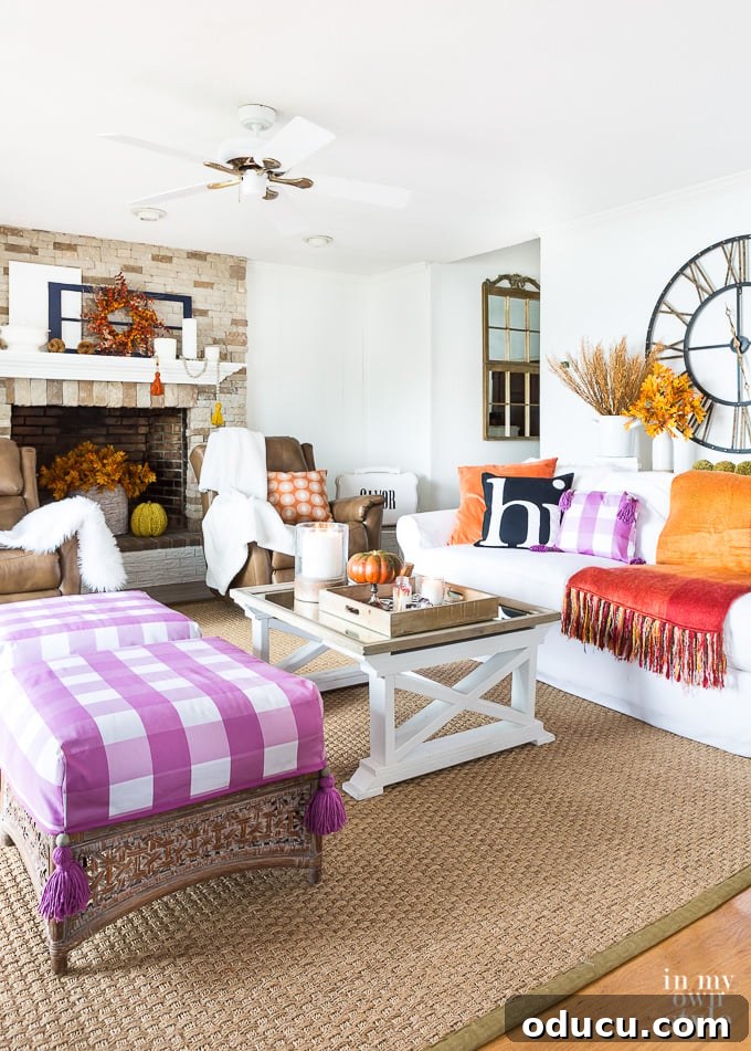 The Evolution of My Living Room Style 14 living room decorated for fall