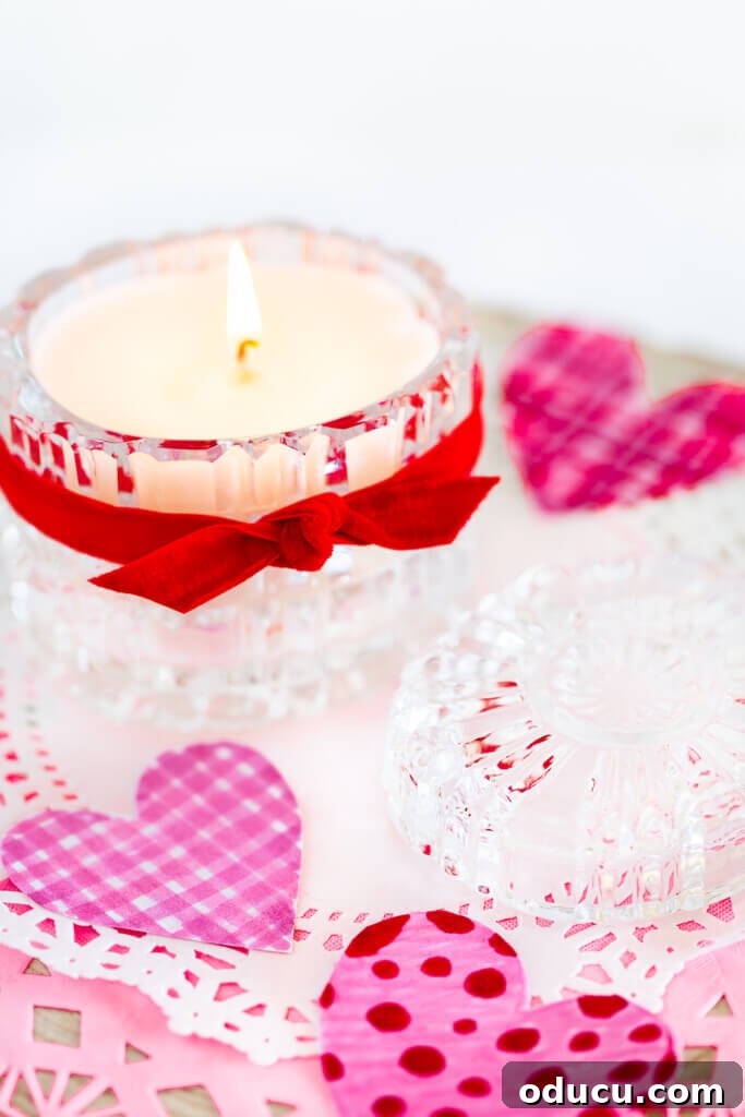 Style Pursuit: Volume 30 2 Valentine Candle made by melting candle stubs.