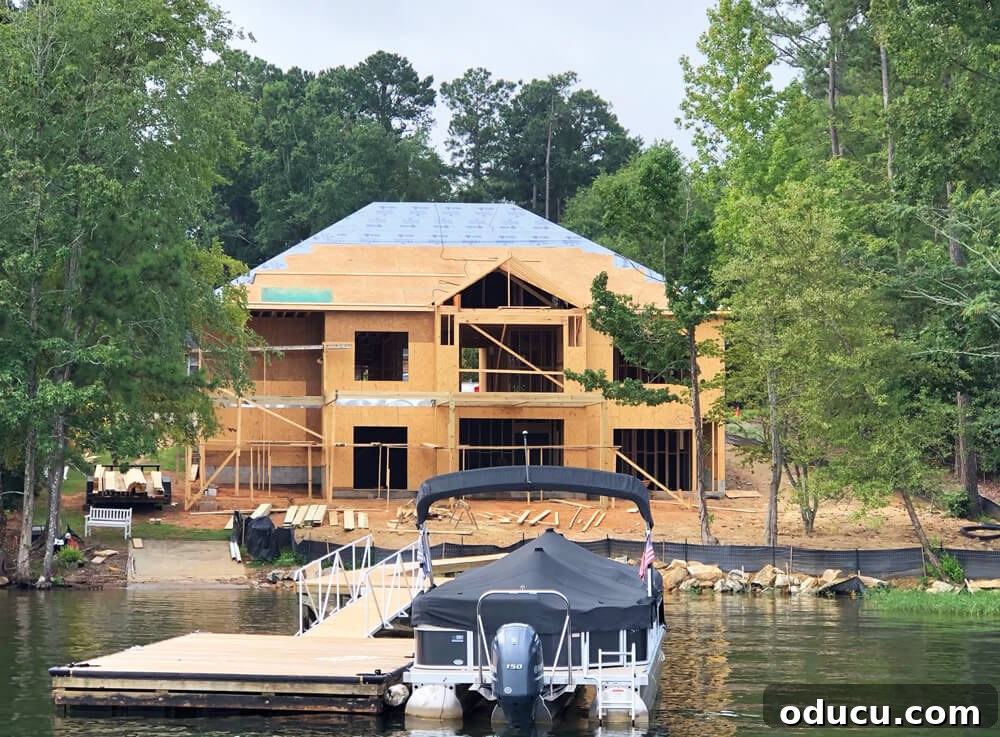 My Love Affair with Resilient Flooring Understanding Its Enduring Appeal 2 House being built along the shores of a lake.